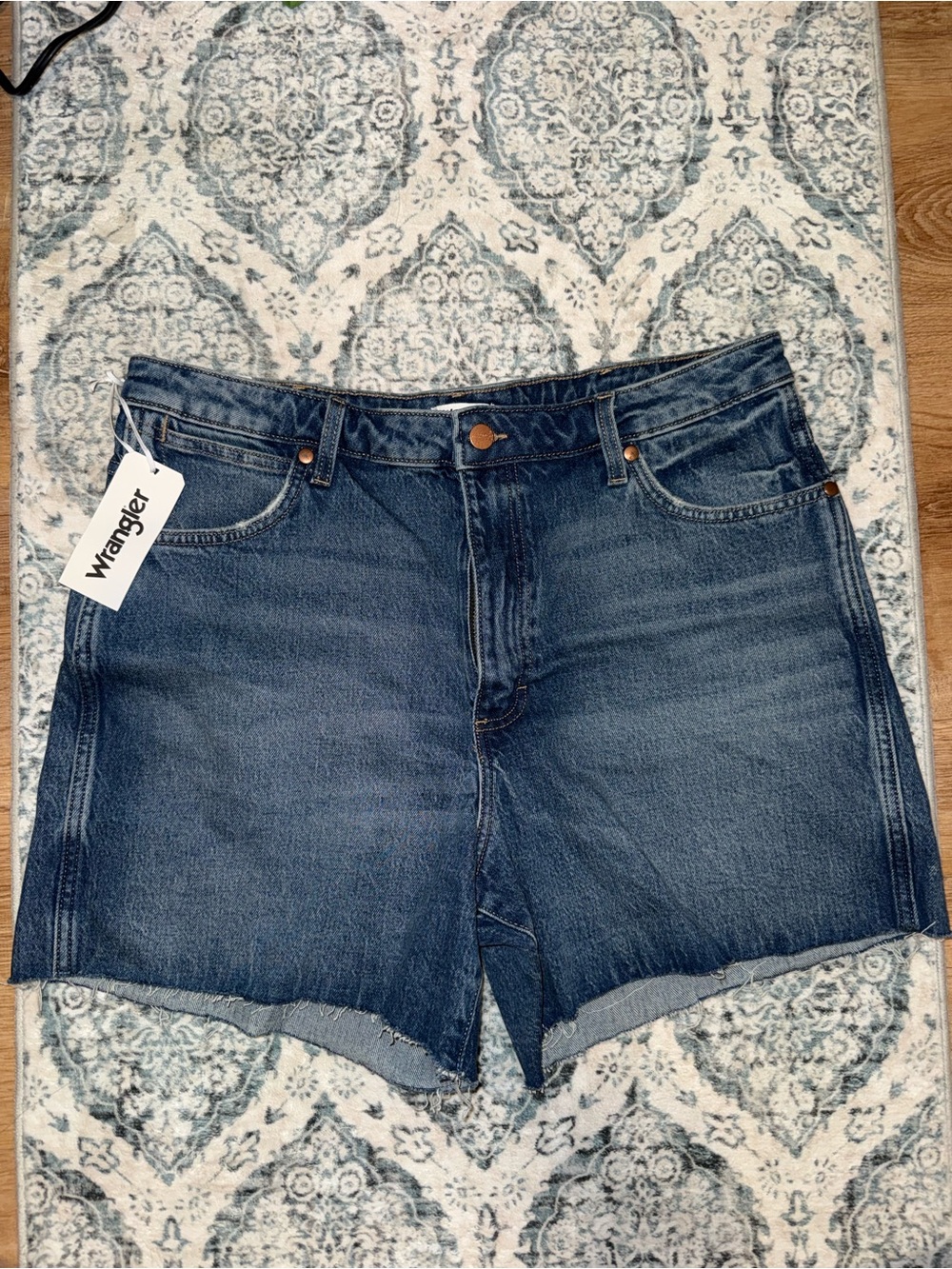 Wrangler Women's Medium Blue Denim Cutoff Shorts